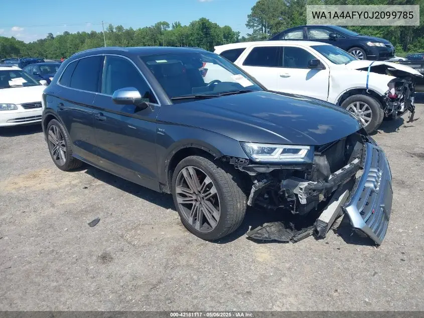 2018 Audi Sq5 3.0T Premium Plus VIN: WA1A4AFY0J2099785 Lot: 42181117