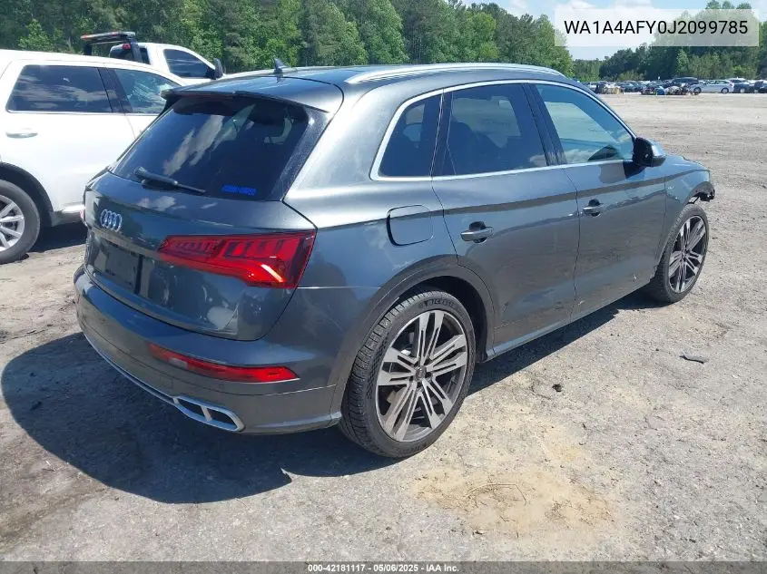2018 Audi Sq5 3.0T Premium Plus VIN: WA1A4AFY0J2099785 Lot: 42181117