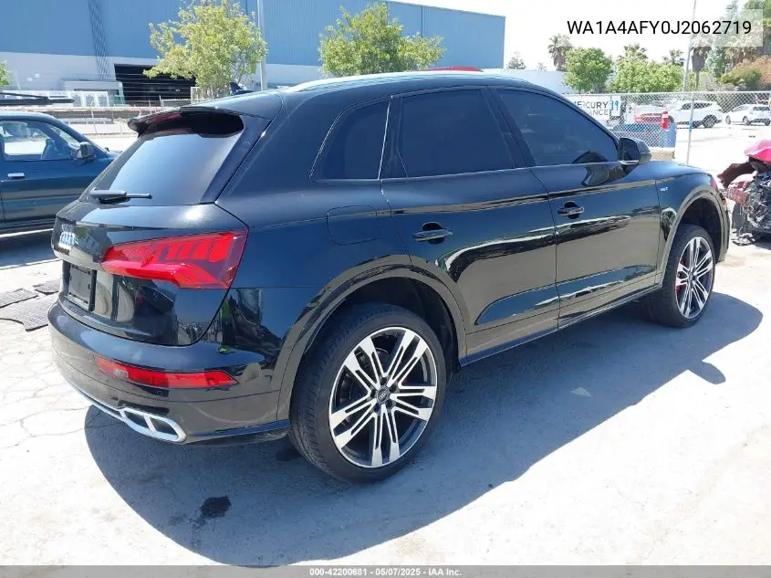 2018 Audi Sq5 3.0T Premium Plus VIN: WA1A4AFY0J2062719 Lot: 42200681