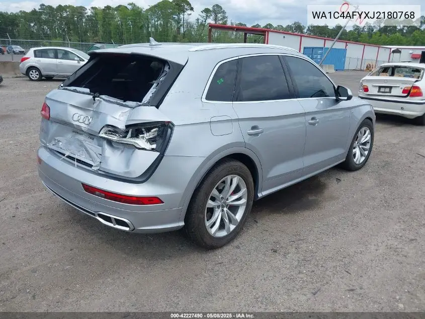 2018 Audi Sq5 3.0T Premium Plus VIN: WA1C4AFYXJ2180768 Lot: 42227490