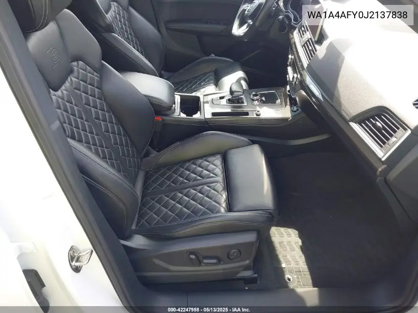 2018 Audi Sq5 3.0T Premium Plus VIN: WA1A4AFY0J2137838 Lot: 42247958
