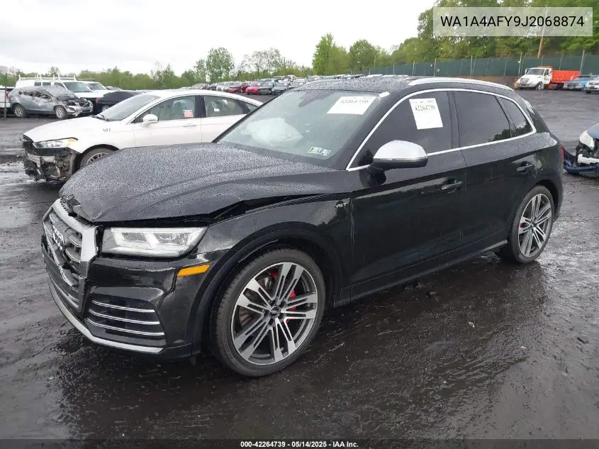 2018 Audi Sq5 3.0T Premium Plus VIN: WA1A4AFY9J2068874 Lot: 42264739