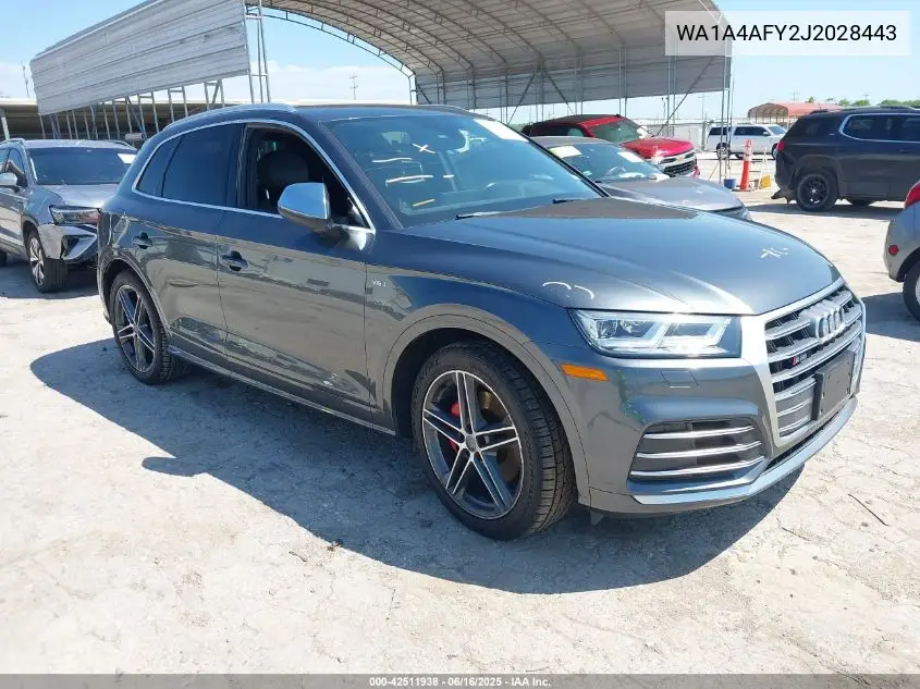 2018 Audi Sq5 3.0T Premium Plus VIN: WA1A4AFY2J2028443 Lot: 42511938