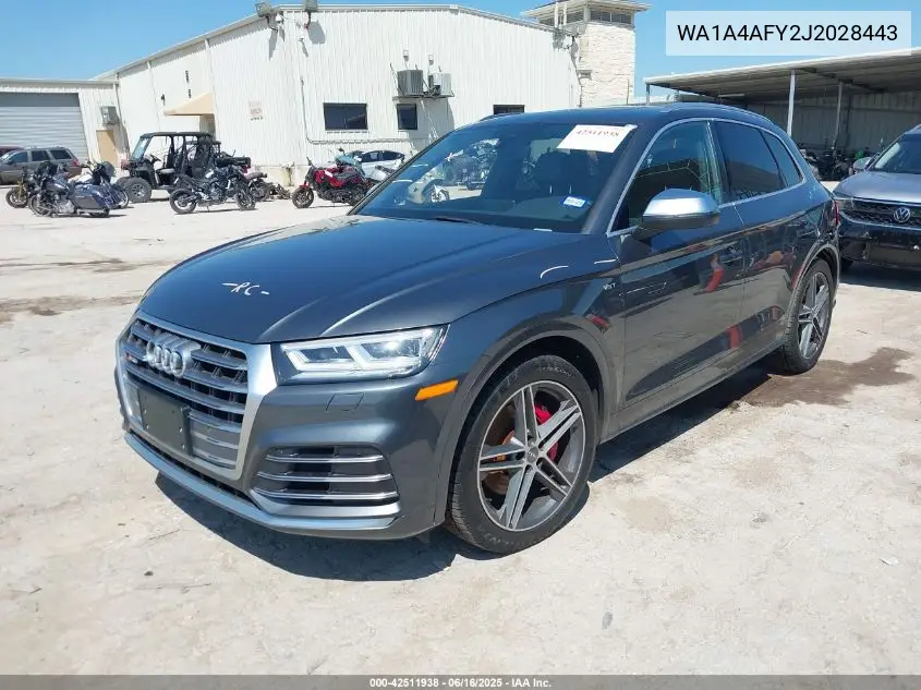 2018 Audi Sq5 3.0T Premium Plus VIN: WA1A4AFY2J2028443 Lot: 42511938