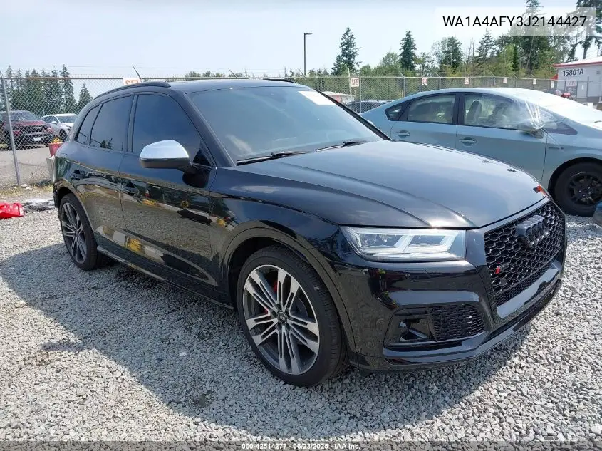 2018 Audi Sq5 3.0T Premium Plus VIN: WA1A4AFY3J2144427 Lot: 42514277