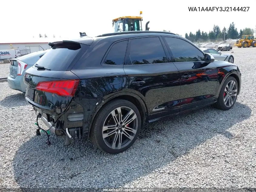 2018 Audi Sq5 3.0T Premium Plus VIN: WA1A4AFY3J2144427 Lot: 42514277