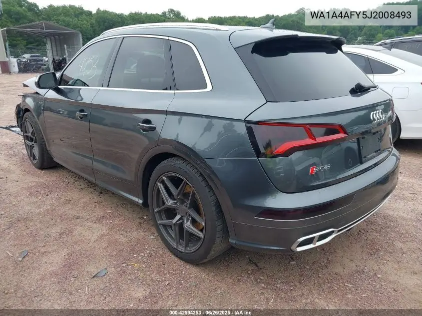2018 Audi Sq5 3.0T Premium Plus VIN: WA1A4AFY5J2008493 Lot: 42594253