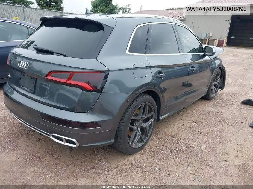 2018 Audi Sq5 3.0T Premium Plus VIN: WA1A4AFY5J2008493 Lot: 42594253