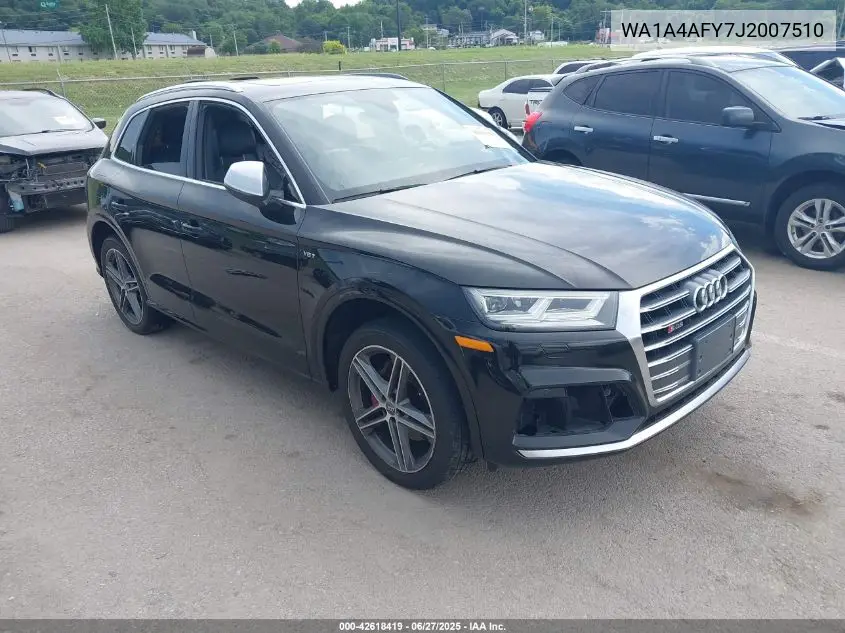 2018 Audi Sq5 3.0T Premium Plus VIN: WA1A4AFY7J2007510 Lot: 42618419