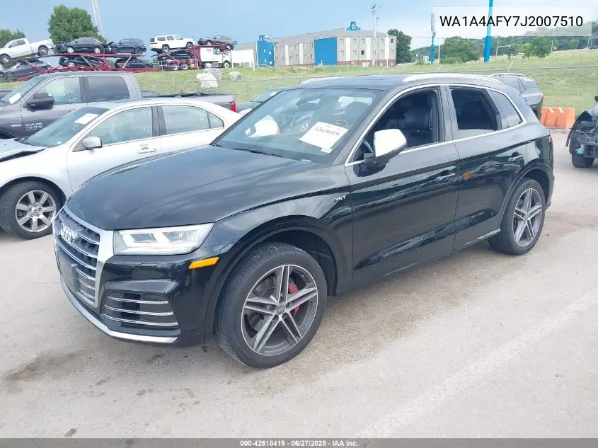 2018 Audi Sq5 3.0T Premium Plus VIN: WA1A4AFY7J2007510 Lot: 42618419
