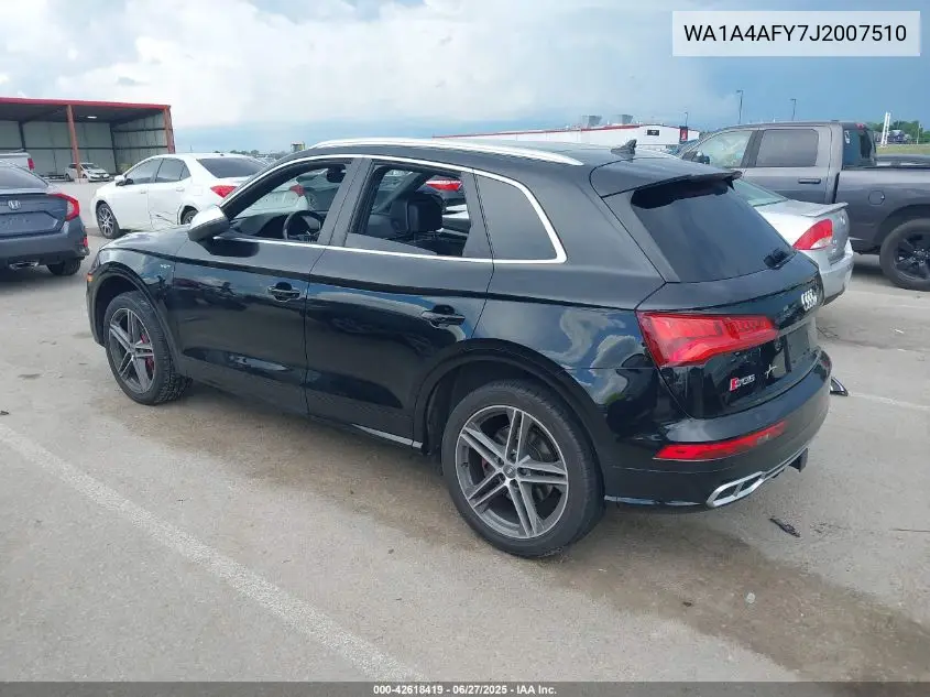 2018 Audi Sq5 3.0T Premium Plus VIN: WA1A4AFY7J2007510 Lot: 42618419