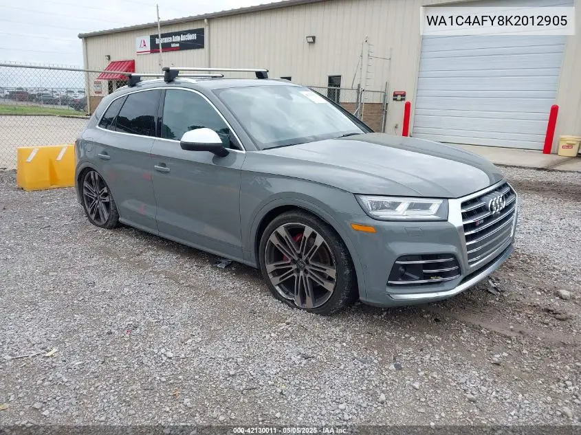 2019 Audi Sq5 3.0T Premium VIN: WA1C4AFY8K2012905 Lot: 42130011