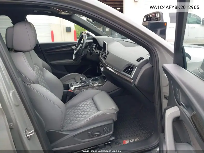 2019 Audi Sq5 3.0T Premium VIN: WA1C4AFY8K2012905 Lot: 42130011