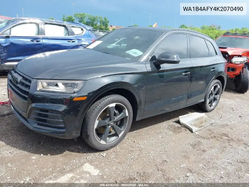 2019 Audi Sq5 3.0T Premium VIN: WA1B4AFY4K2070490 Lot: 42163122