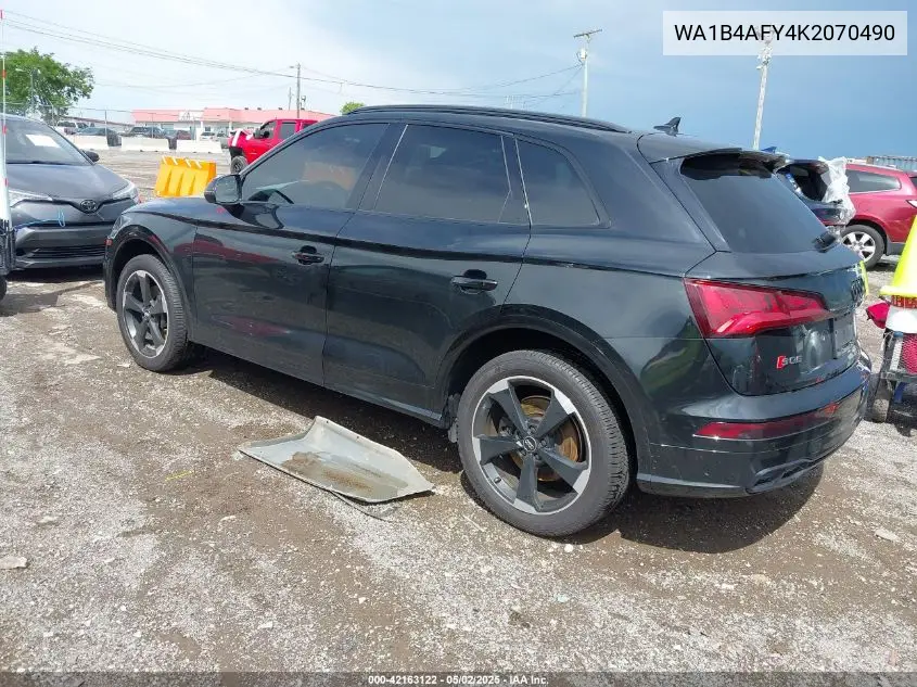 2019 Audi Sq5 3.0T Premium VIN: WA1B4AFY4K2070490 Lot: 42163122
