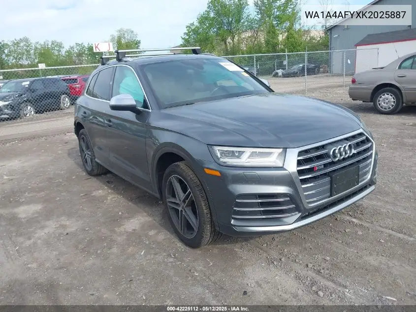 2019 Audi Sq5 3.0T Premium VIN: WA1A4AFYXK2025887 Lot: 42225112