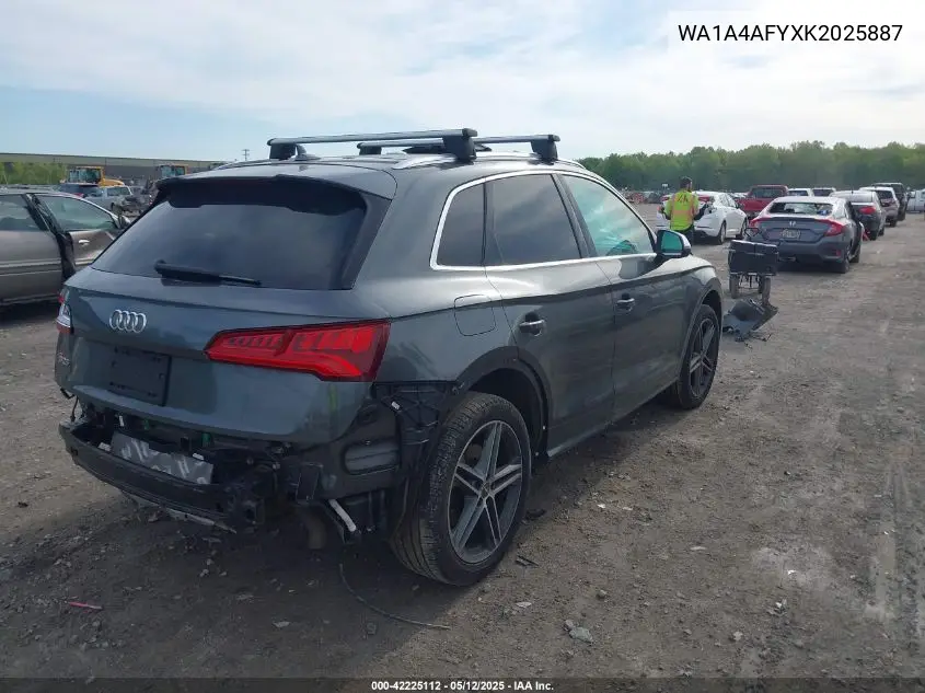 2019 Audi Sq5 3.0T Premium VIN: WA1A4AFYXK2025887 Lot: 42225112