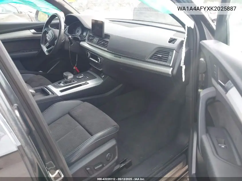 2019 Audi Sq5 3.0T Premium VIN: WA1A4AFYXK2025887 Lot: 42225112