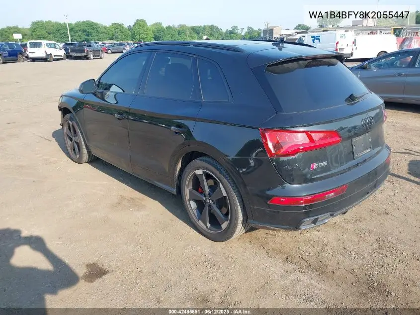 2019 Audi Sq5 3.0T Premium VIN: WA1B4BFY8K2055447 Lot: 42485651