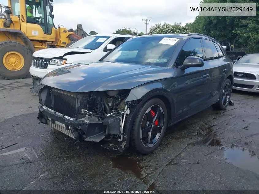 2019 Audi Sq5 3.0T Premium VIN: WA1C4AFY5K2029449 Lot: 42516978