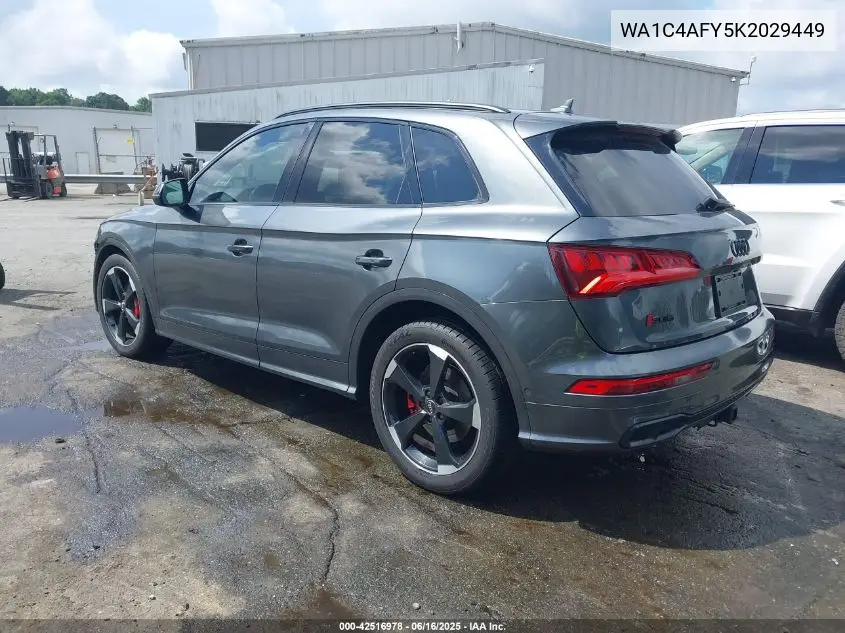 2019 Audi Sq5 3.0T Premium VIN: WA1C4AFY5K2029449 Lot: 42516978