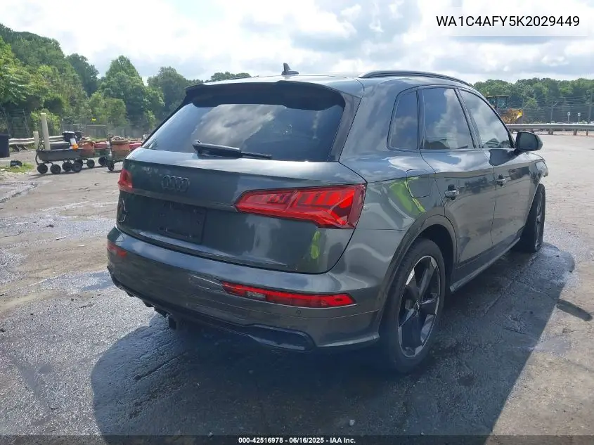 2019 Audi Sq5 3.0T Premium VIN: WA1C4AFY5K2029449 Lot: 42516978