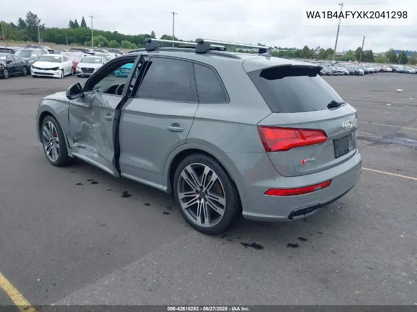 2019 Audi Sq5 3.0T Premium VIN: WA1B4AFYXK2041298 Lot: 42618253