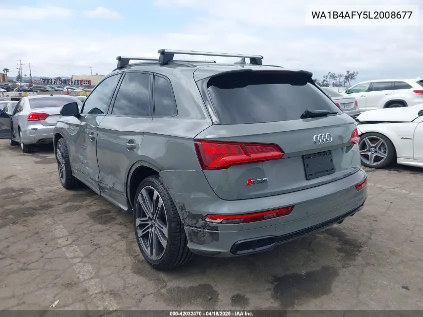 2020 Audi Sq5 Premium Plus Tfsi Quattro Tiptronic VIN: WA1B4AFY5L2008677 Lot: 42032470