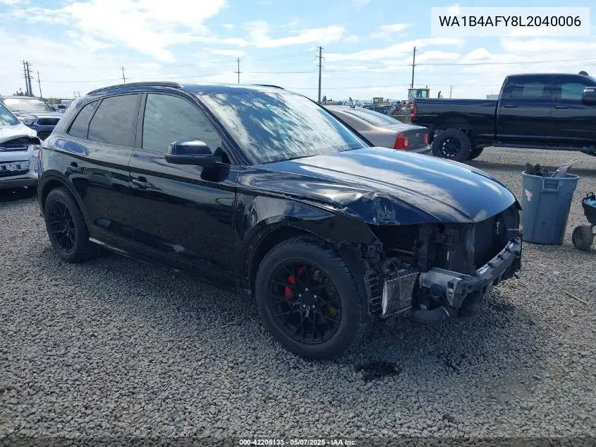 2020 Audi Sq5 Premium Plus Tfsi Quattro Tiptronic VIN: WA1B4AFY8L2040006 Lot: 42205133