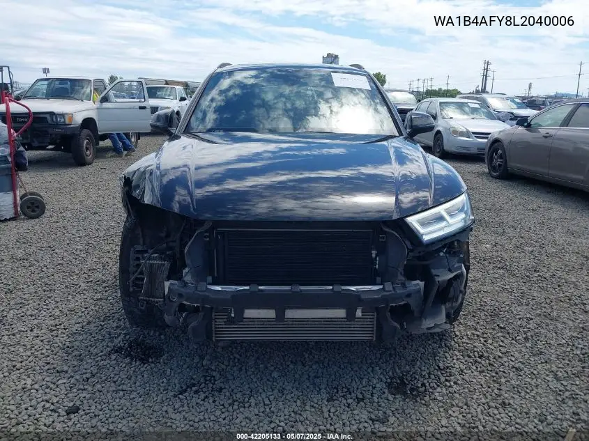 2020 Audi Sq5 Premium Plus Tfsi Quattro Tiptronic VIN: WA1B4AFY8L2040006 Lot: 42205133