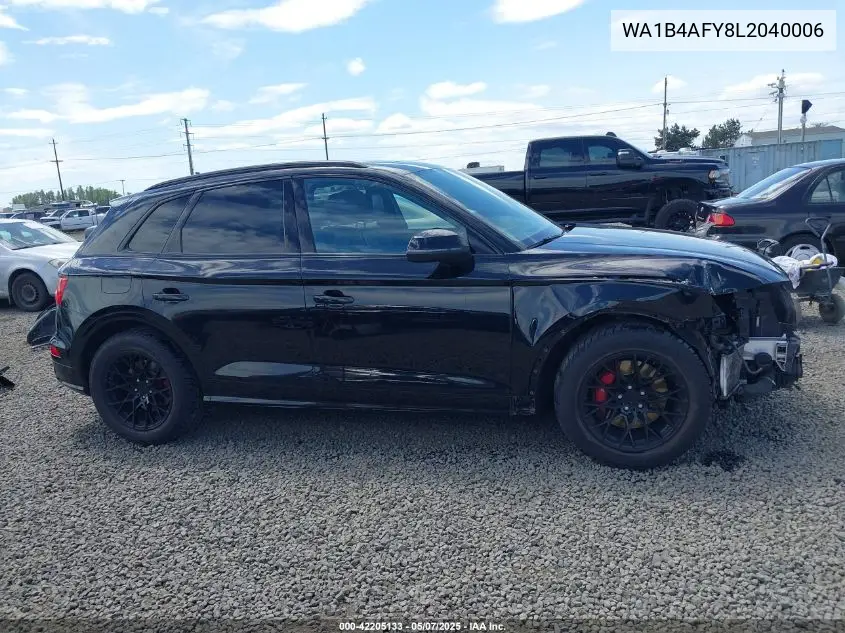 2020 Audi Sq5 Premium Plus Tfsi Quattro Tiptronic VIN: WA1B4AFY8L2040006 Lot: 42205133
