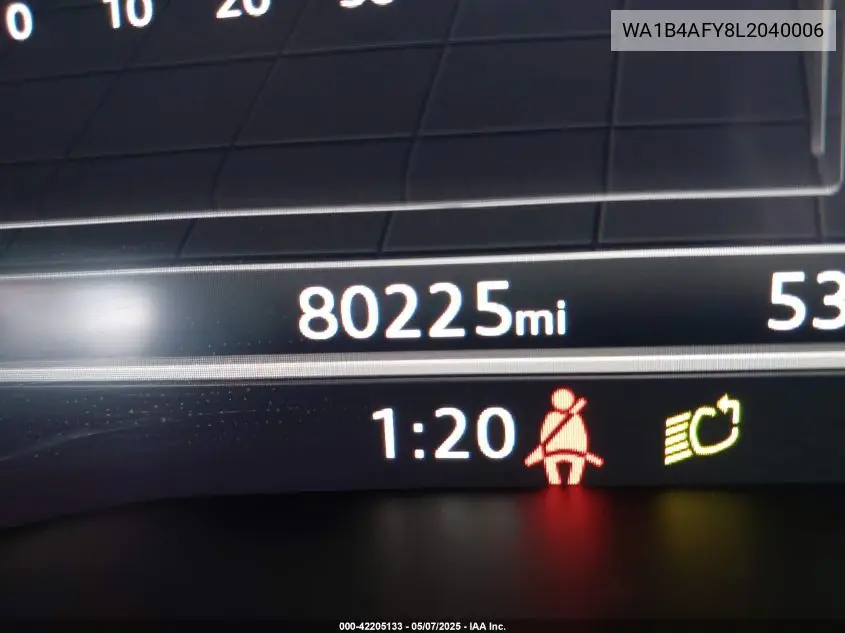2020 Audi Sq5 Premium Plus Tfsi Quattro Tiptronic VIN: WA1B4AFY8L2040006 Lot: 42205133