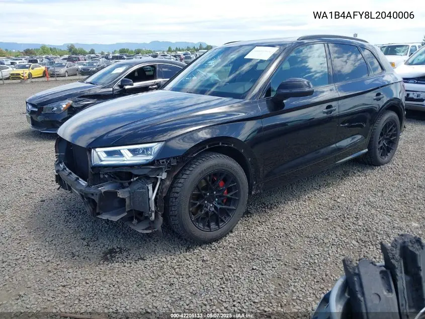2020 Audi Sq5 Premium Plus Tfsi Quattro Tiptronic VIN: WA1B4AFY8L2040006 Lot: 42205133