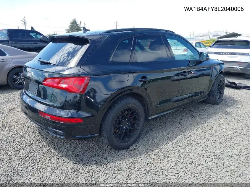 2020 Audi Sq5 Premium Plus Tfsi Quattro Tiptronic VIN: WA1B4AFY8L2040006 Lot: 42205133