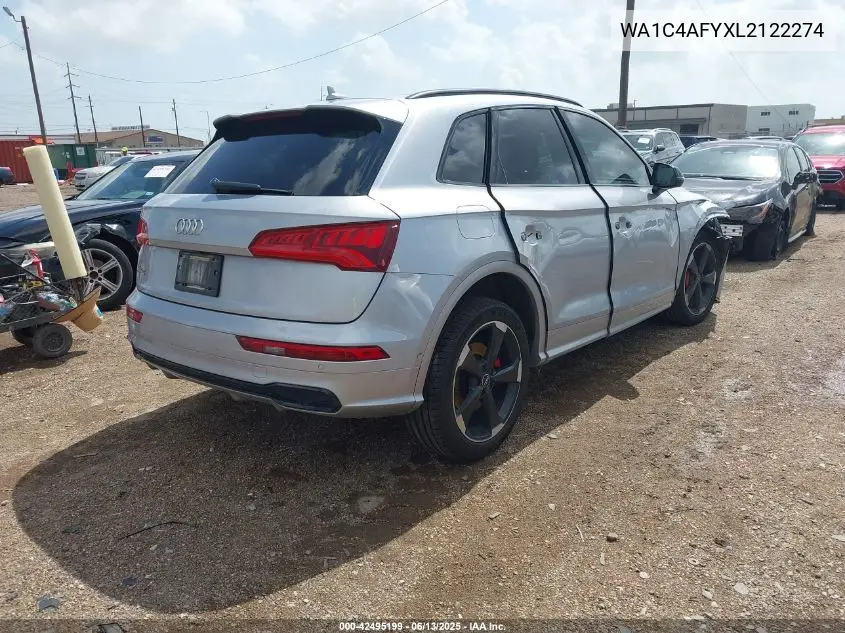2020 Audi Sq5 Prestige Tfsi Quattro Tiptronic VIN: WA1C4AFYXL2122274 Lot: 42495199