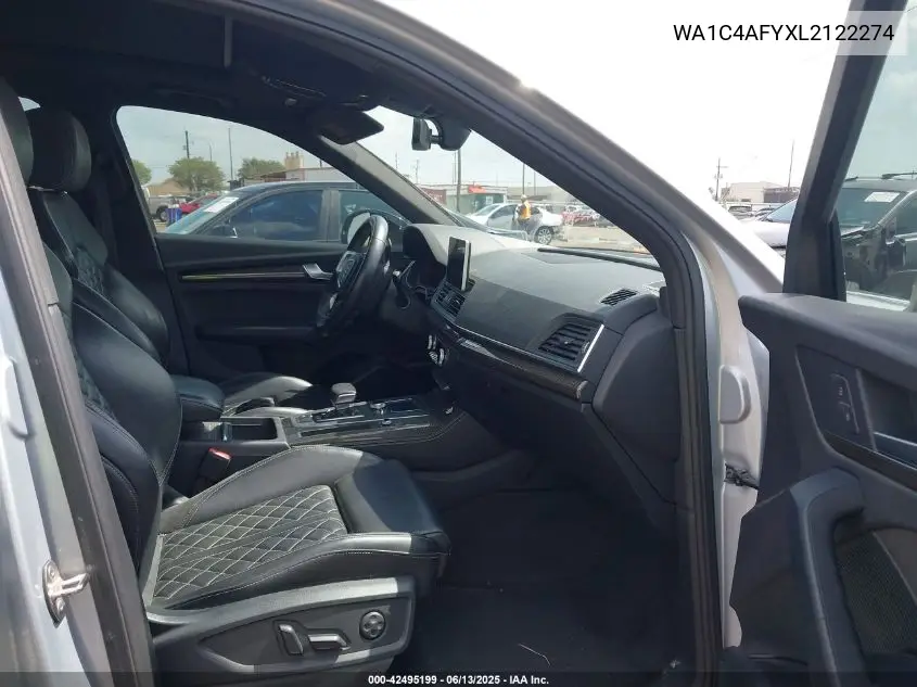 2020 Audi Sq5 Prestige Tfsi Quattro Tiptronic VIN: WA1C4AFYXL2122274 Lot: 42495199