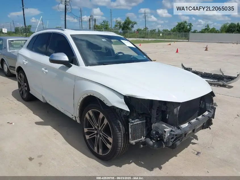 2020 Audi Sq5 Prestige Tfsi Quattro Tiptronic VIN: WA1C4AFY2L2065035 Lot: 42539705