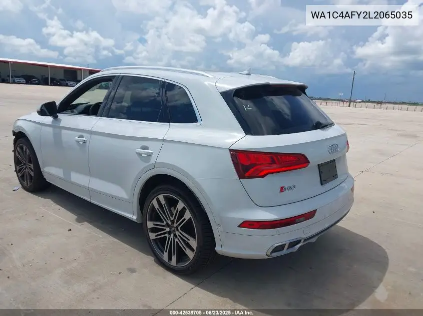 2020 Audi Sq5 Prestige Tfsi Quattro Tiptronic VIN: WA1C4AFY2L2065035 Lot: 42539705