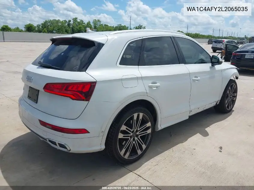 2020 Audi Sq5 Prestige Tfsi Quattro Tiptronic VIN: WA1C4AFY2L2065035 Lot: 42539705