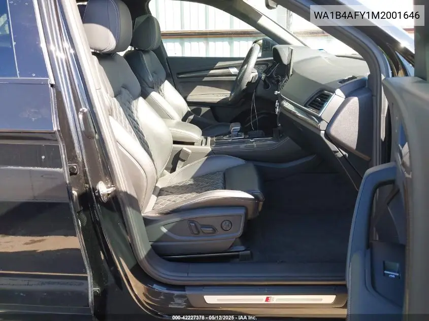 2021 Audi Sq5 Premium Plus Tfsi Quattro Tiptronic VIN: WA1B4AFY1M2001646 Lot: 42227378
