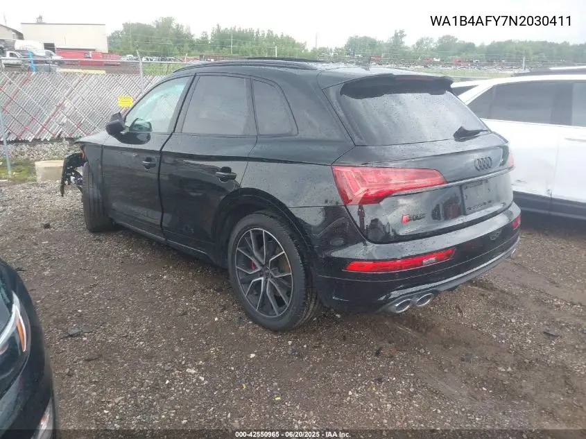 2022 Audi Sq5 Premium Plus Tfsi Quattro Tiptronic VIN: WA1B4AFY7N2030411 Lot: 42550965