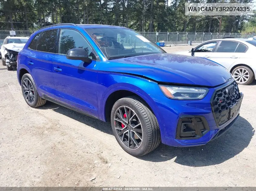 2024 Audi Sq5 Prestige Tfsi Quattro Tiptronic VIN: WA1C4AFY3R2074335 Lot: 42163158