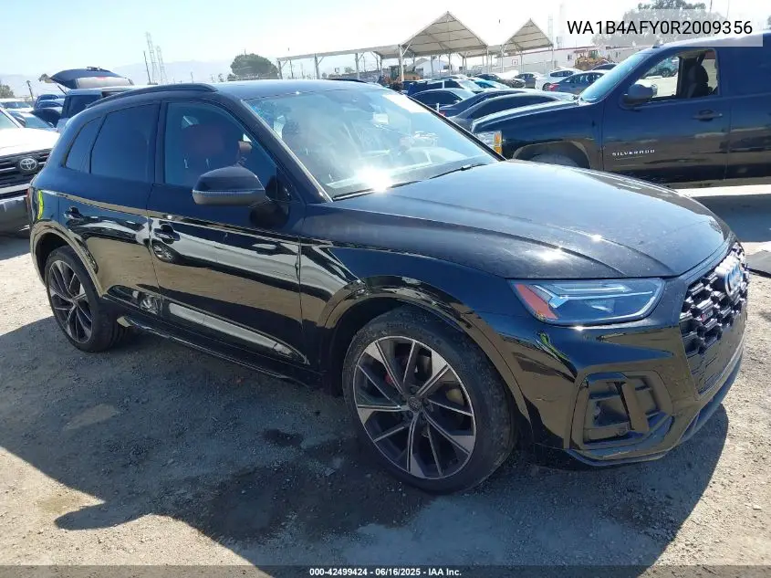 2024 Audi Sq5 Premium Plus Tfsi Quattro Tiptronic VIN: WA1B4AFY0R2009356 Lot: 42499424