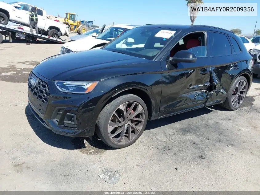 2024 Audi Sq5 Premium Plus Tfsi Quattro Tiptronic VIN: WA1B4AFY0R2009356 Lot: 42499424