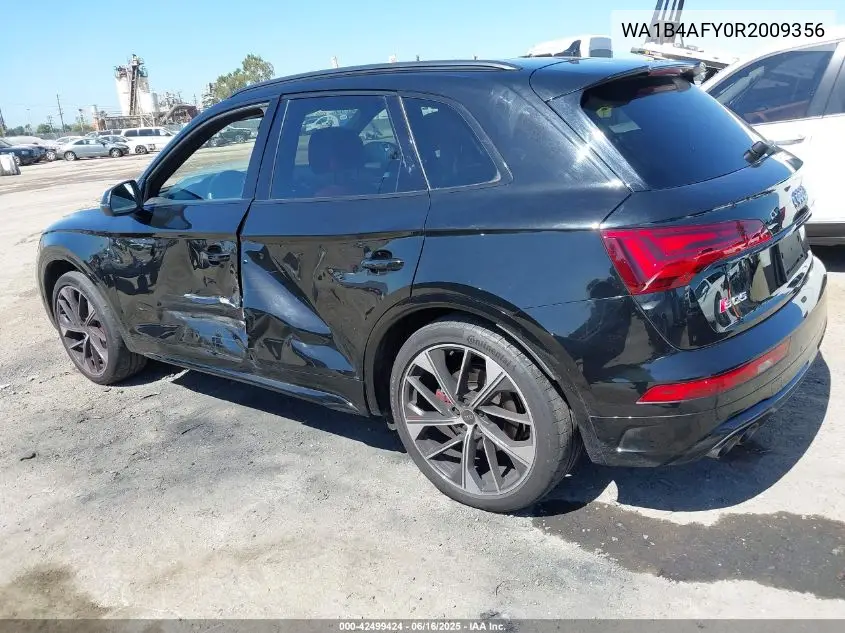 2024 Audi Sq5 Premium Plus Tfsi Quattro Tiptronic VIN: WA1B4AFY0R2009356 Lot: 42499424