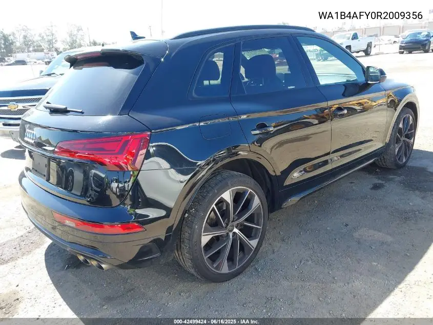 2024 Audi Sq5 Premium Plus Tfsi Quattro Tiptronic VIN: WA1B4AFY0R2009356 Lot: 42499424
