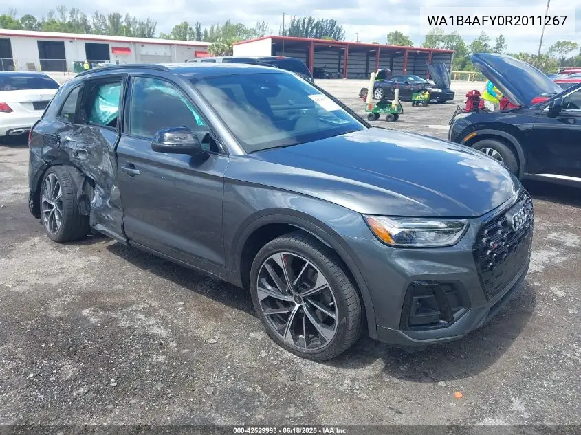 2024 Audi Sq5 Premium Plus Tfsi Quattro Tiptronic VIN: WA1B4AFY0R2011267 Lot: 42529993
