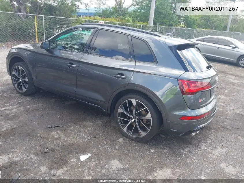 2024 Audi Sq5 Premium Plus Tfsi Quattro Tiptronic VIN: WA1B4AFY0R2011267 Lot: 42529993