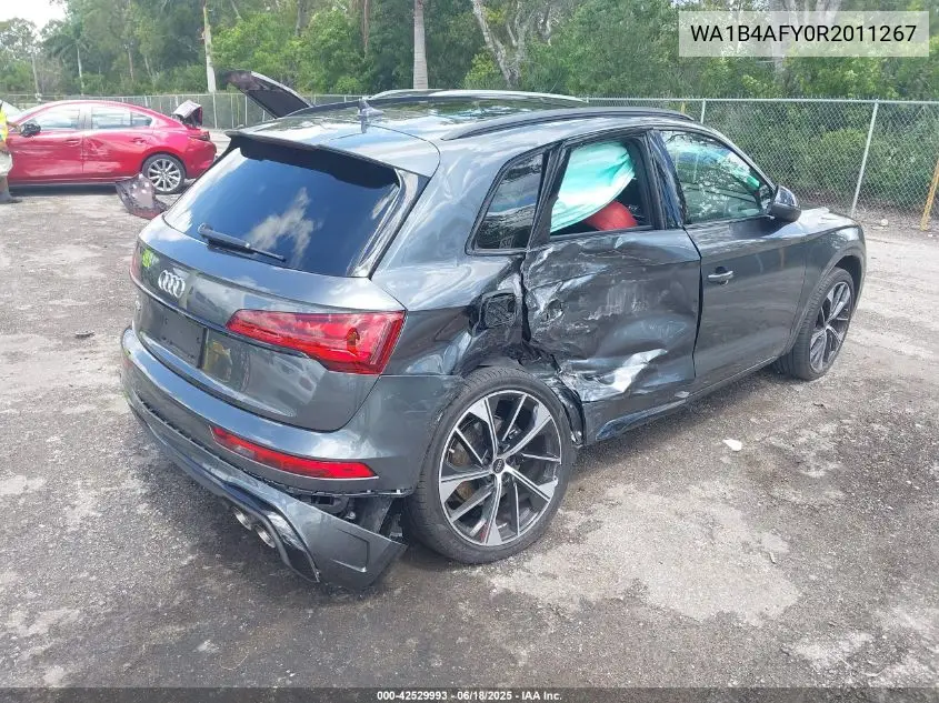 2024 Audi Sq5 Premium Plus Tfsi Quattro Tiptronic VIN: WA1B4AFY0R2011267 Lot: 42529993