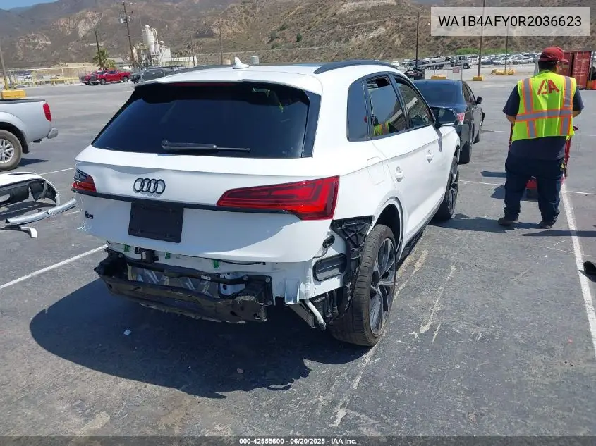 2024 Audi Sq5 Premium Plus Tfsi Quattro Tiptronic VIN: WA1B4AFY0R2036623 Lot: 42555600